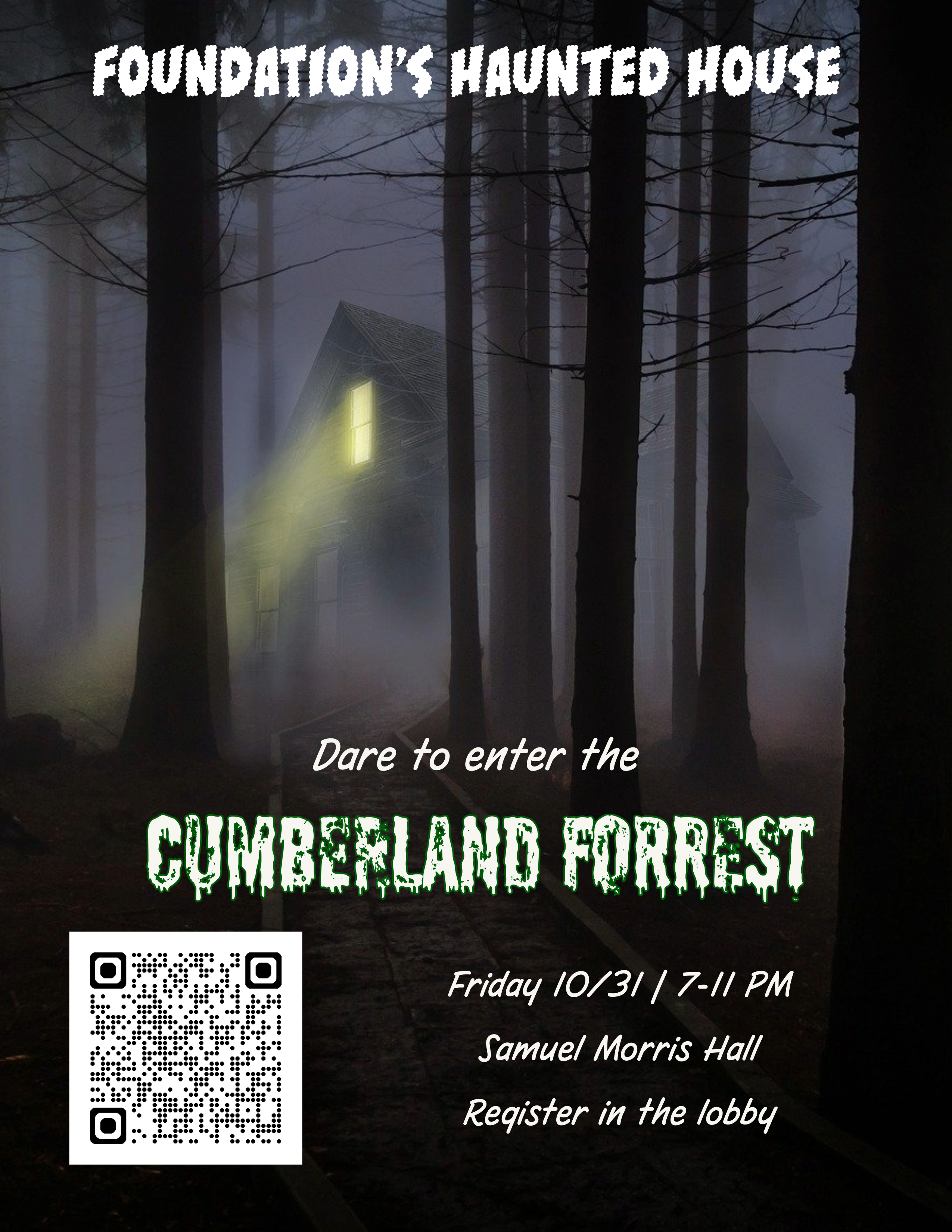 2025 Haunted House Event Poster